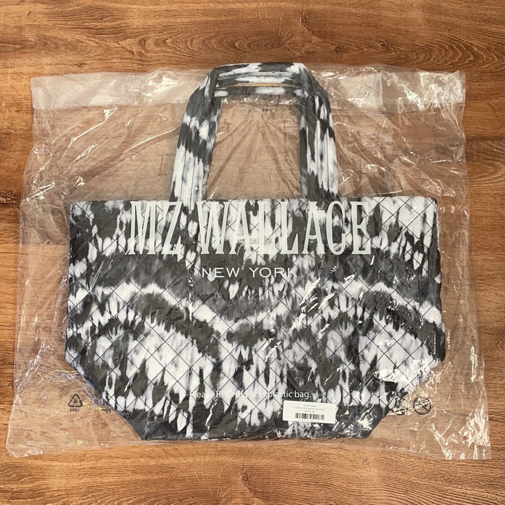NWT MZ Wallace Wave Tie Dye Medium Metro Tote